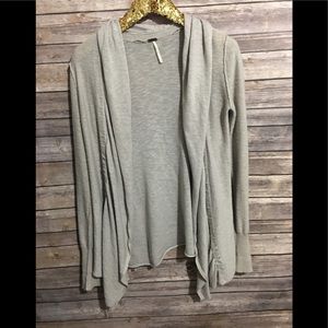 Free People gray cardigan with buttons